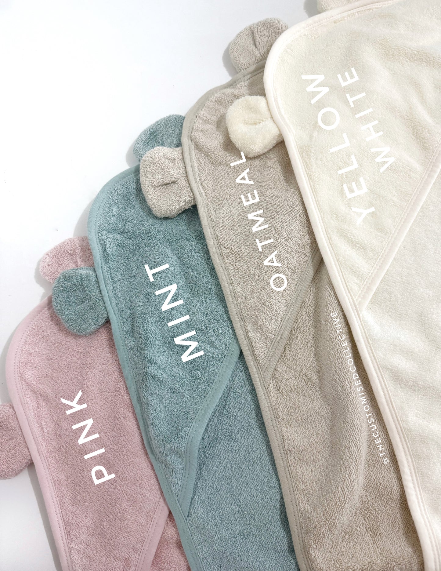 Embroidered Baby Blanket and Hooded Towel Gift Set - Thecustomisedcollective