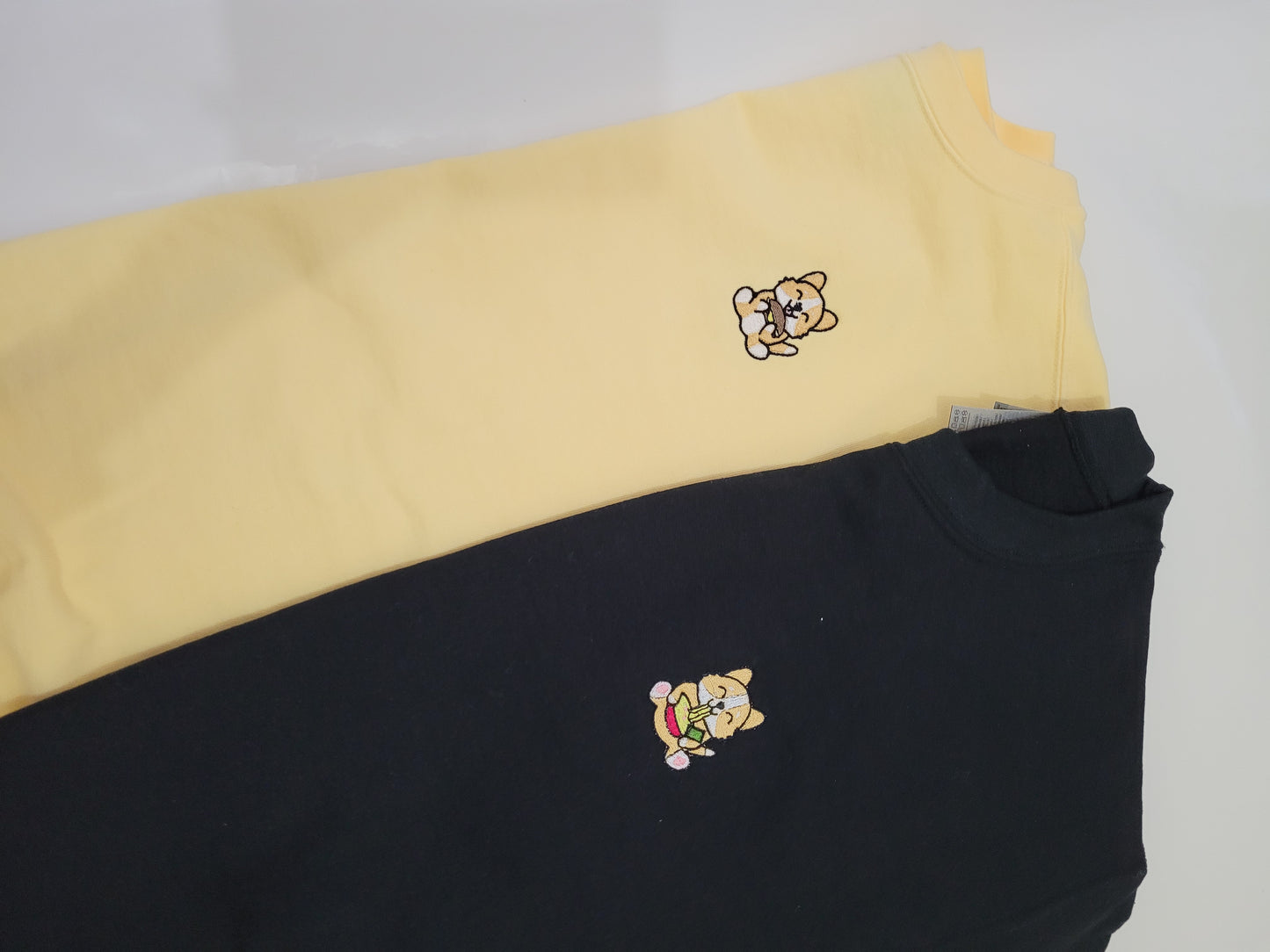 Corgi Ramen-Clothing-Thecustomisedcollective-T-Shirt-XS-Black-Thecustomisedcollective