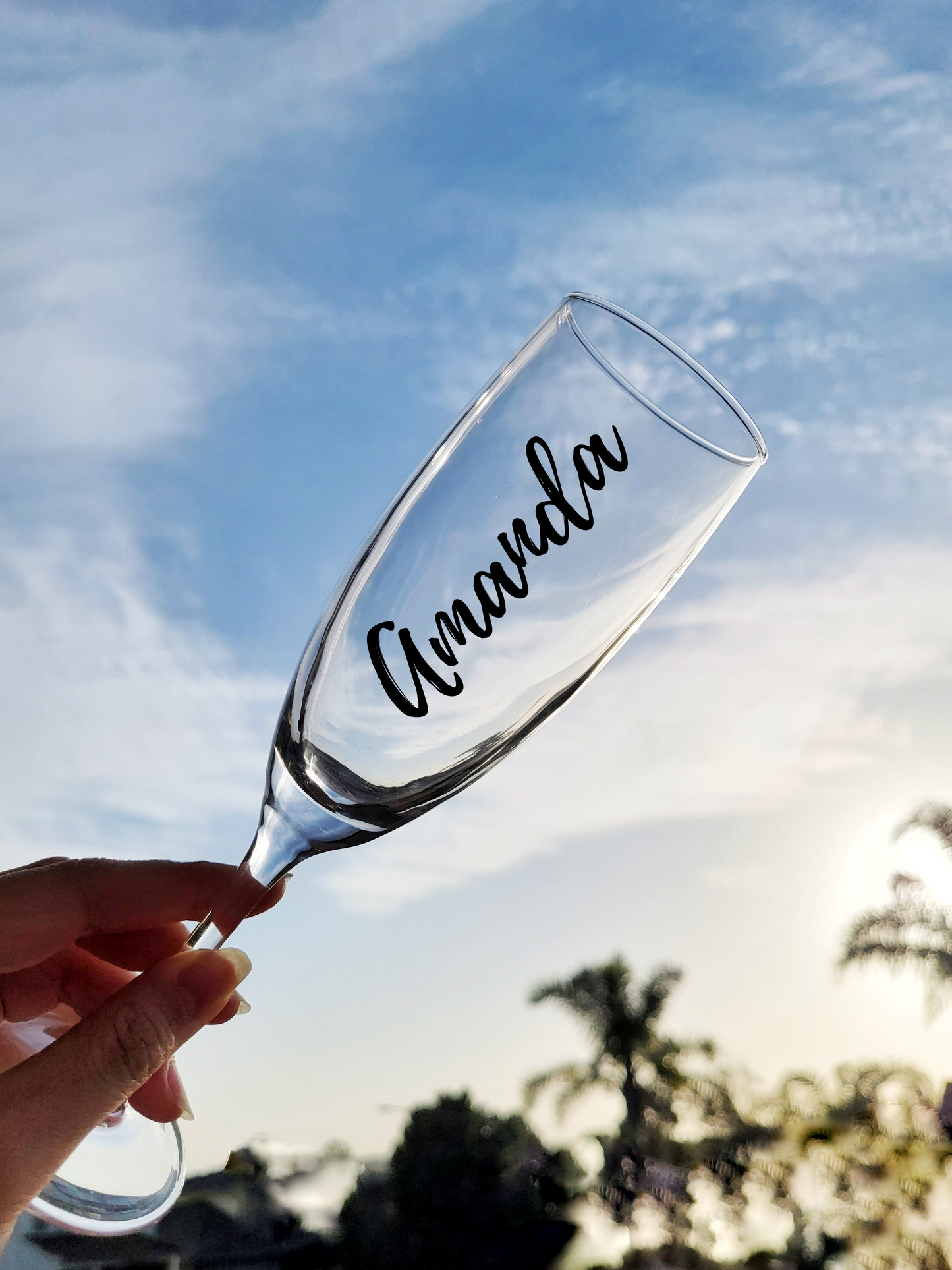 Personalised Champagne Flute Glasses-Glass-Thecustomisedcollective-1-Thecustomisedcollective