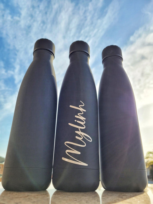 Personalised Double Walled Matte Water Bottles-Water Bottles-Thecustomisedcollective-Thecustomisedcollective
