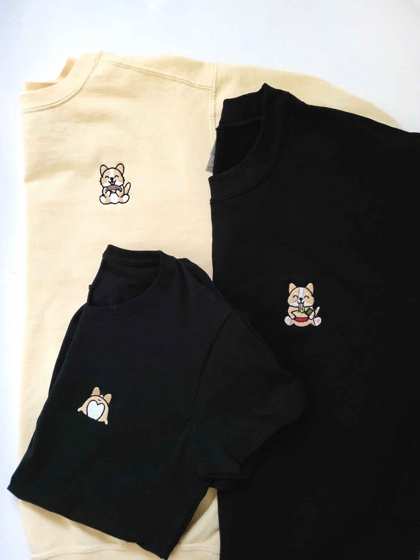 Corgi Bubble Tea-Clothing-Thecustomisedcollective-T-Shirt-XS-Black-Thecustomisedcollective