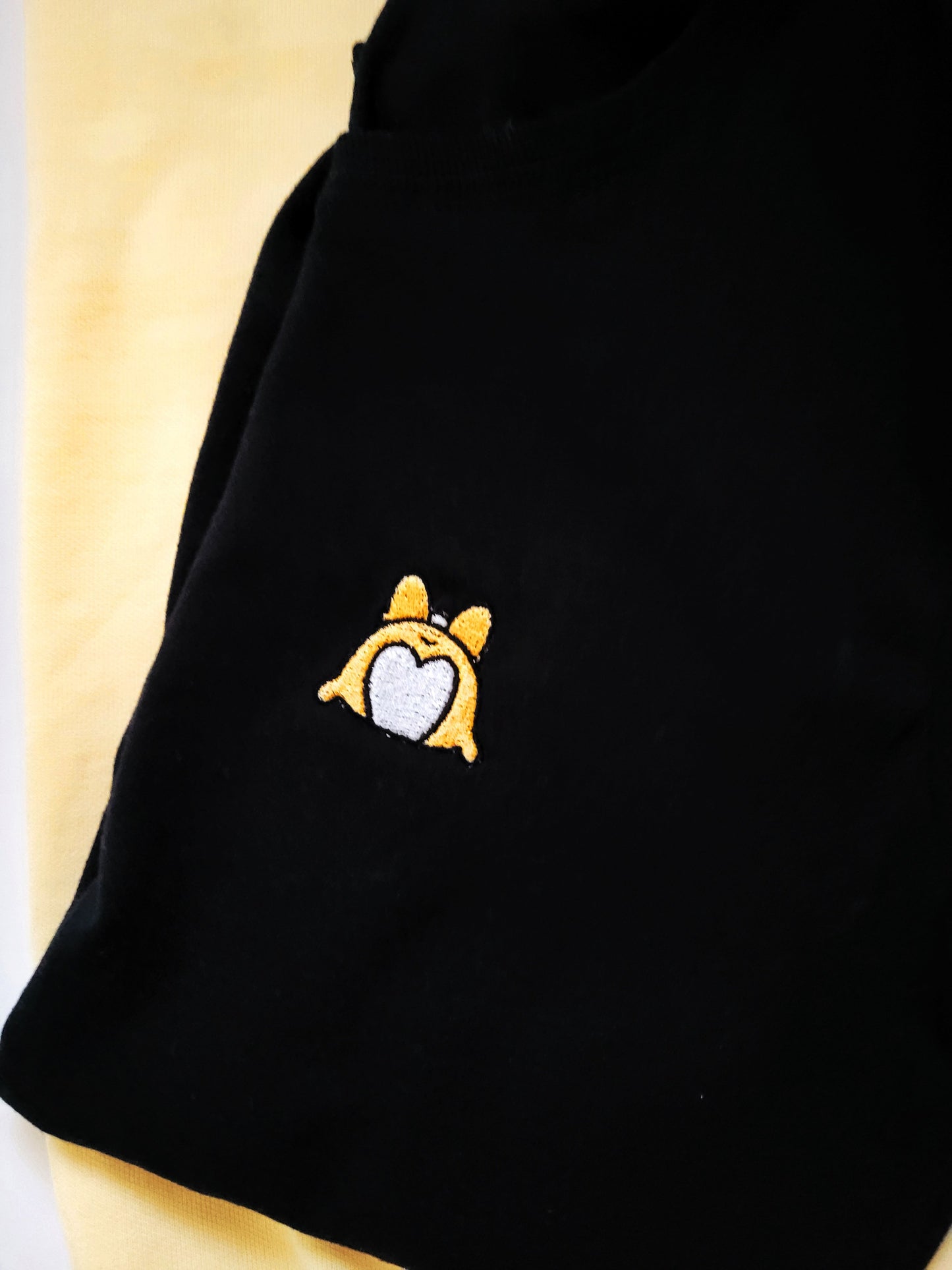 Corgi Butt-Clothing-Thecustomisedcollective-T-Shirt-XS-Black-Thecustomisedcollective