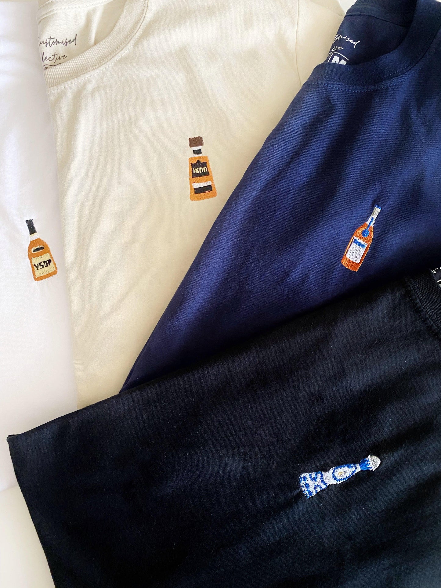 Martell Corden Bleu Old Congac-Clothing-Thecustomisedcollective-Shirt-XS-Grey-Thecustomisedcollective