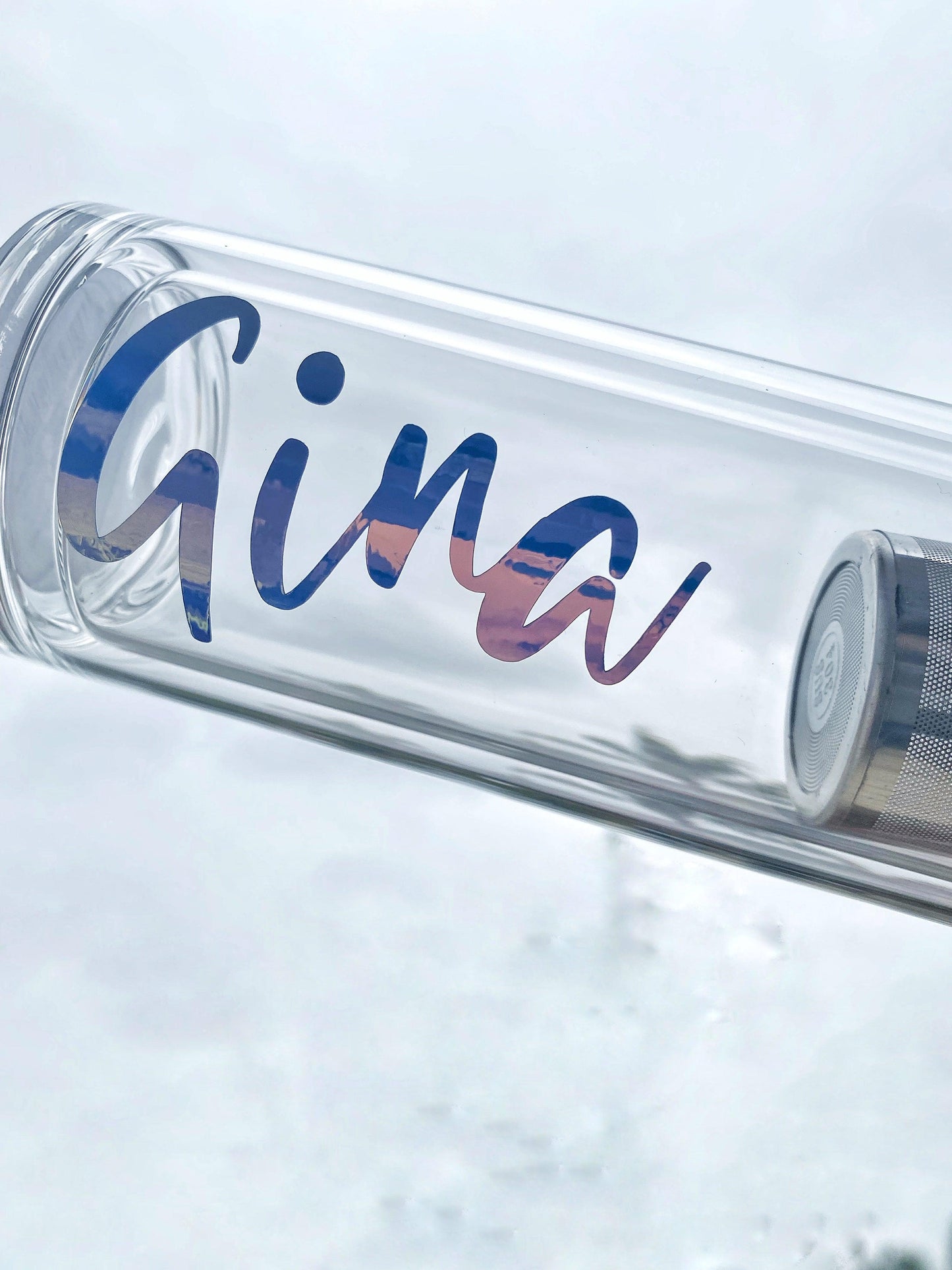 Personalised Tea Infusing Bottle-Water Bottles-Thecustomisedcollective-Thecustomisedcollective