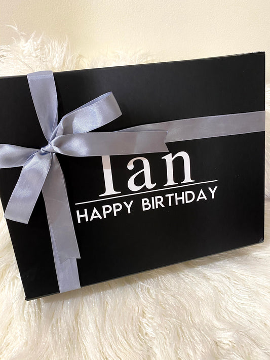 Personalised Magnetic Gift Boxes - Bridal party/Birthday-Gift Boxes & Tins-Thecustomisedcollective-Medium-White-Outside Only-Thecustomisedcollective