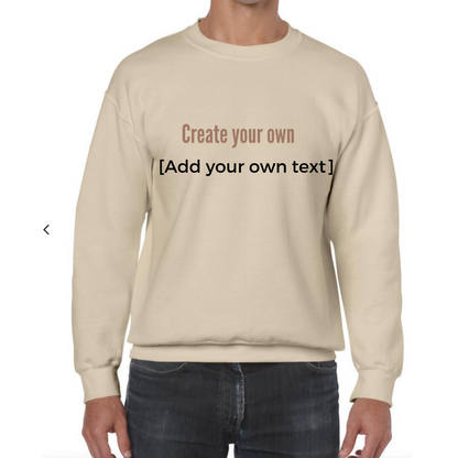 Custom Text - Create your own jumper / hoodie - Thecustomisedcollective